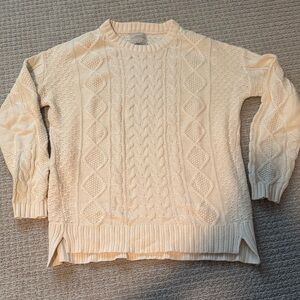 Urban Outfitters Cream Cable Knit Sweater